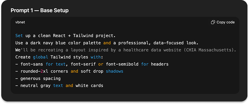 Prompt 1 - Base Setup